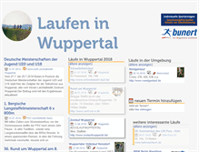 Tablet Screenshot of laufen-in-wuppertal.de